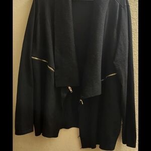 Simply Emma Black Open Front Cardigan